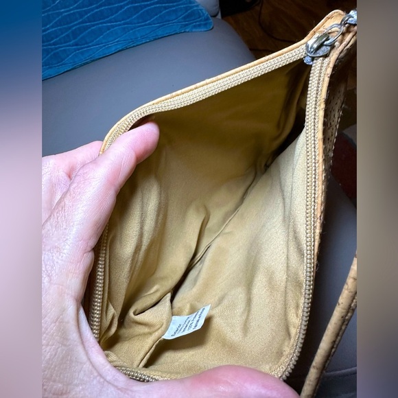 Cork Crossbody from Portugal  - Beautiful Blue Pattern Insert - GUC - Picture 6 of 7